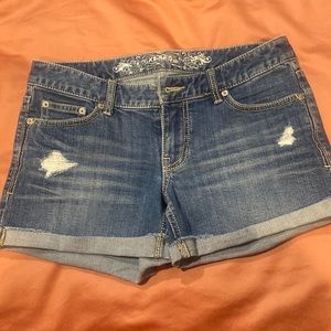 Express denim shorts